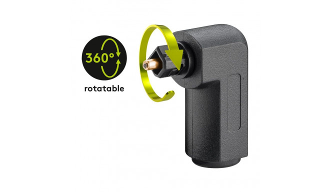 Goobay TOSLINK Digital Audio Adapter 90° Angled (10 tk)