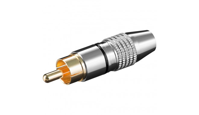 Goobay RCA Plug black (10 tk)