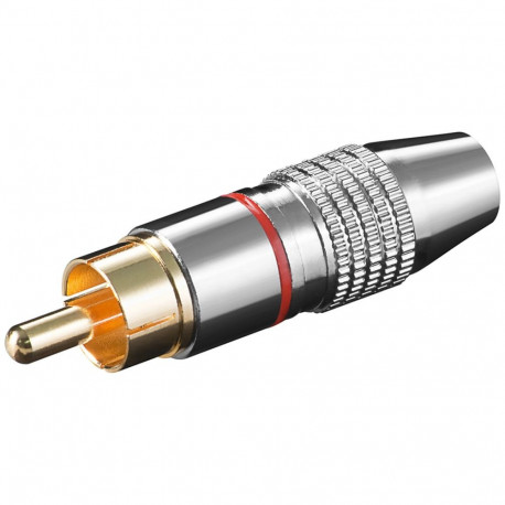 Goobay RCA punane pistik (10 tk)