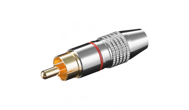 Goobay RCA Plug red (10 tk)