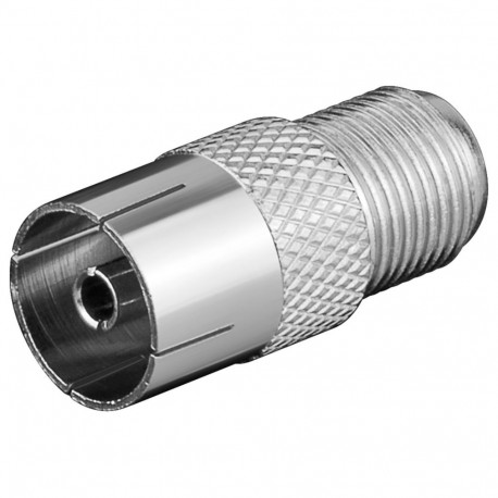 Goobay F Adapter: F Socket > Coaxial Socket (10 tk)
