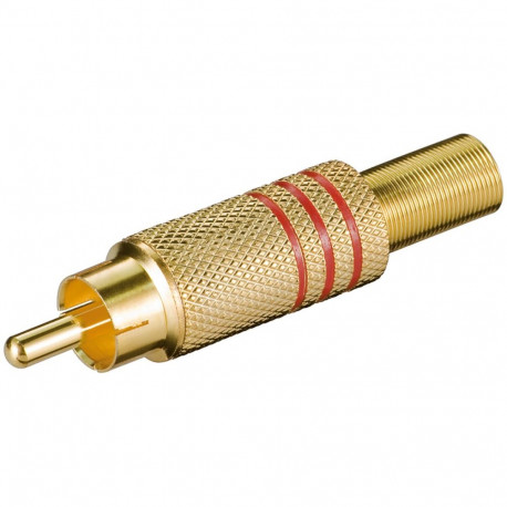 Goobay RCA punane pistik (10 tk)