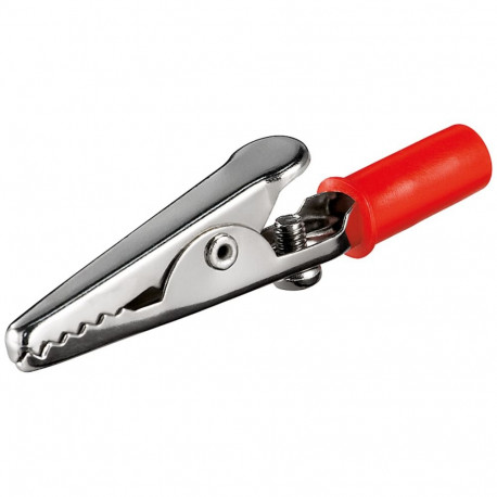 Goobay Alligator Clip with Screw red