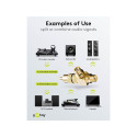 Goobay RCA Y-adapter, isane 2x emane, kuldne versioon, must