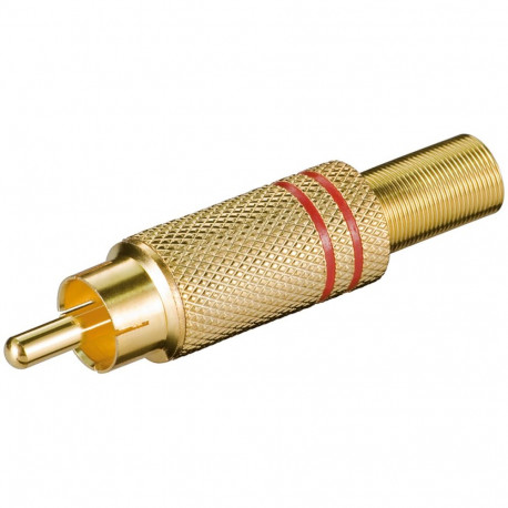 Goobay RCA punane pistik (10 tk)