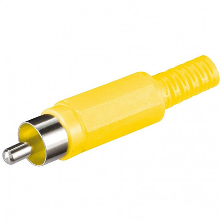 Goobay RCA kollane pistik (10 tk)