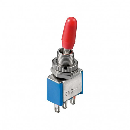 Goobay Toggle Switch Miniature, ON - ON, 3 Pins, Blue Housing