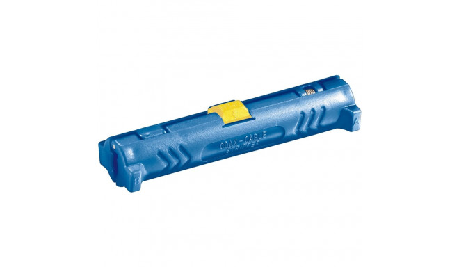 Goobay Tools Coaxial Cable Stripper with Opening Spring and Locking Lever