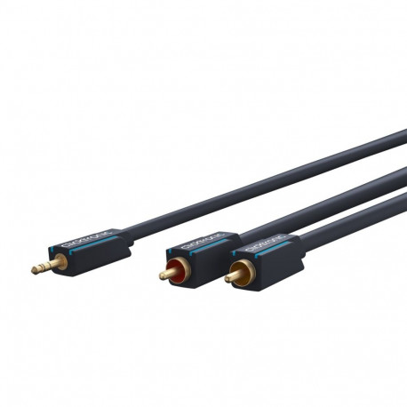 Clicktronic 3.5 mm AUX–RCA adapterkaabel, stereo 2 m
