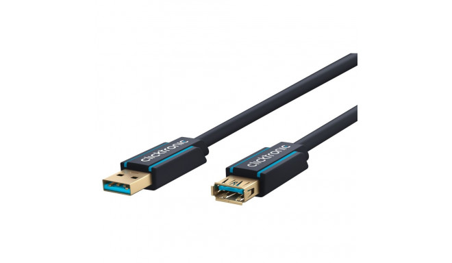 Clicktronic USB-A pikenduskaabel 1,8 m