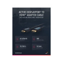 Clicktronic Active DisplayPort™–HDMI™ adapterkaabel 2 m