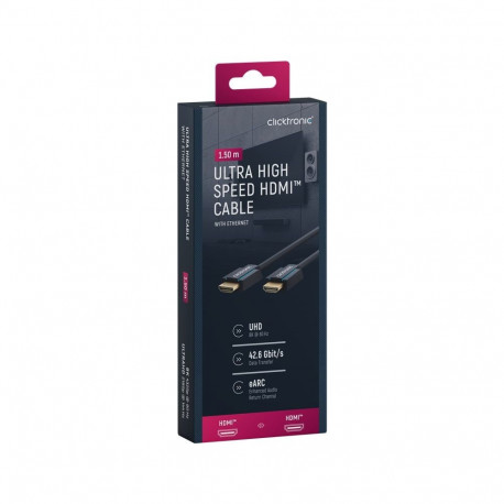 Clicktronic ülikiire HDMI-kaabel 1.5 m