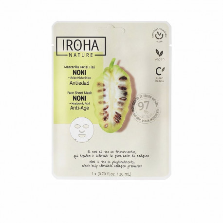 Iroha Nature näomask noni ja hüaluroonhappega 1u