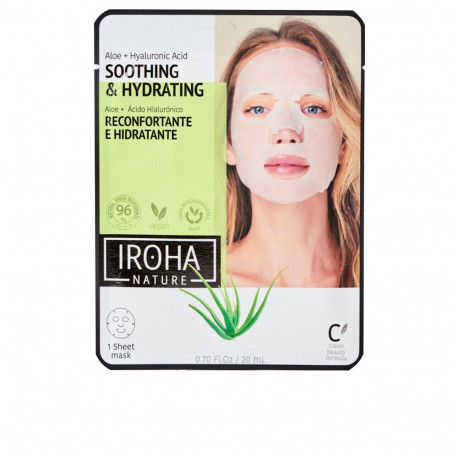IROHA kangasmask niisutav aaloe + roheline tee + ženšenn + HA 1u