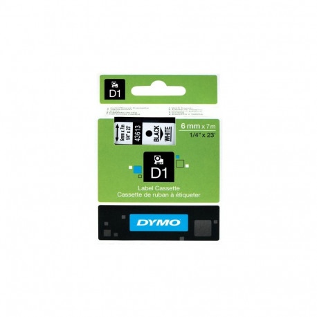 Label Tape - Dymo 43613 D1 Polyester 90x65mm White Black