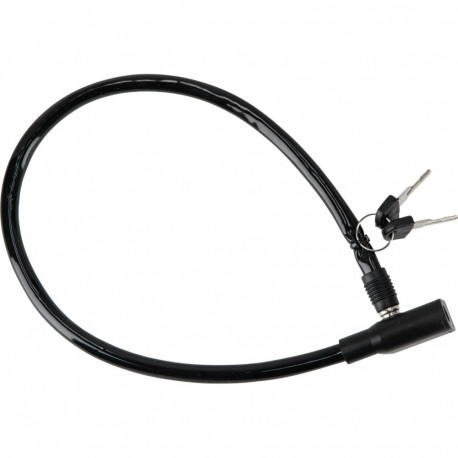 24902 Linka stalowa przeciwkradzieżowa na kluczyk powlekana PCV 550 mm, Mega