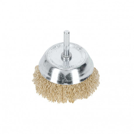 Szczotka doczołowa z dr.st.mos. fi=75mm, trzpień 6mm proline