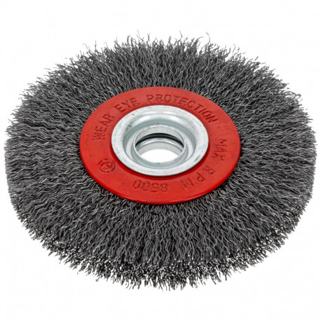 Szczotka tarczowa z drutu stalowego falist. fi=125mm proline