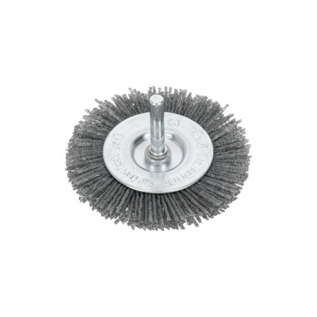 Szczotka tarczowa ścierna fi= 75mm, trzpień 6mm proline