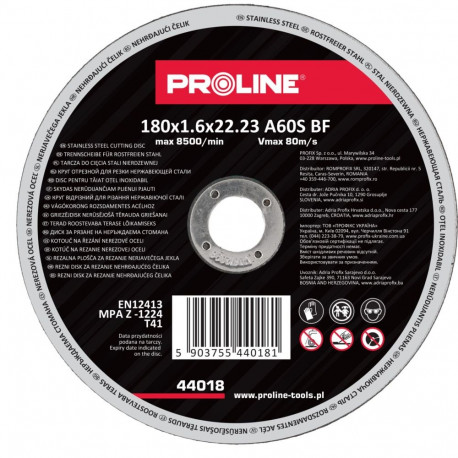 proline happekindla terase lõikeketas t41, 180x1.6x22a36s