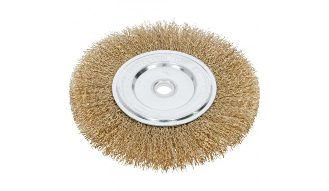 Szczotka tarczowa z drutu stalowego mosiądz.fi=150mm proline