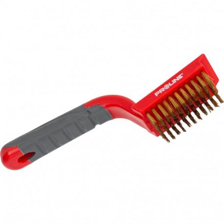 Szczotka druciana - mosiądz, 5x11 rzędów, 180mm, proline