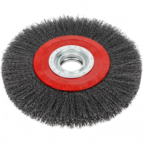 Szczotka tarczowa z drutu stalowego falist. fi=200mm proline