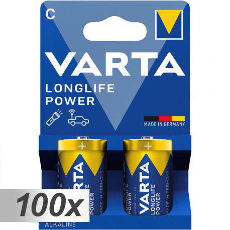 100x2 Varta Longlife Power Baby C LR 14 VPE masterkartong