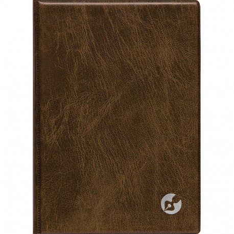 Book calendar Boss A5, WEEK vertical, spiral binding, plastic covers (BROWN) 00039/41129