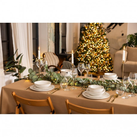 DINNER PLATE DOMOLETTI SESAM DOTS 27 cm taldrik