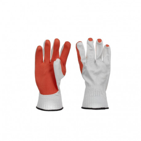 GLOVES DIPPED IN RUBBER C15BLR SIZE10