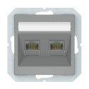 COMP SOCKET 2PL GREY KLRJ45-26E2-02 QR