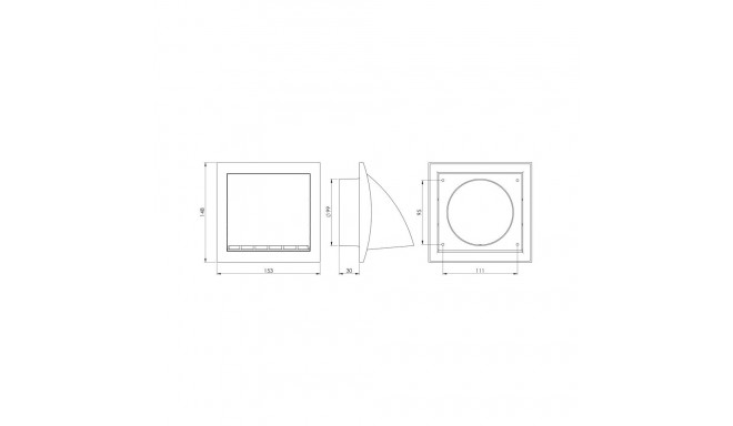 EXTERNAL VENTILATION GRILLES ND10FVA