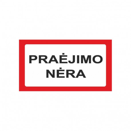 STICKER NO PASSAGE 170X100MM