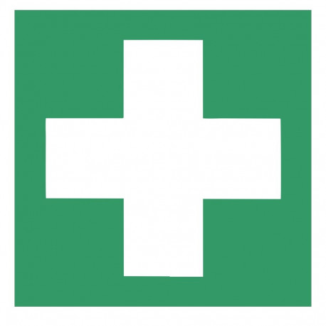 STICKER FIRST AID 135X135MM
