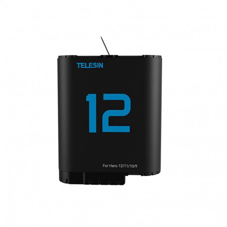 TELESIN lithium battery for GoPro Hero 12/11/10/9 (blue)