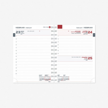 2912737000, Raamatkalender Kantsler Spirex Päev sisu