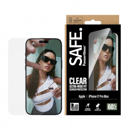 PanzerGlass Screen protector | Apple | iPhone 17 Pro Max | Transparent | Ultra-Wide Fit w. EasyAlign