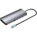 i-tec USB-C metall Nano 3x Display dokkimisjaam 2x HDMI 1x USB-C video LAN audio kaardilugeja Power 
