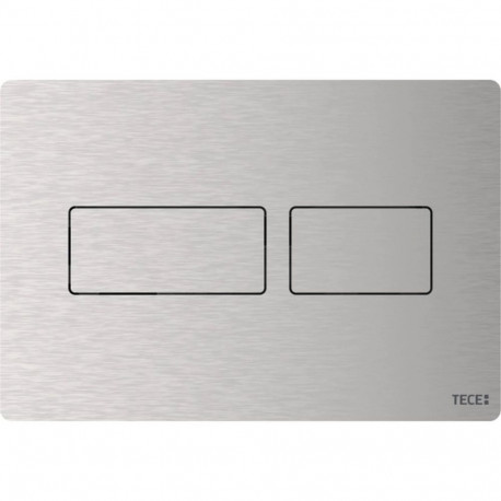 Tece Solid flush button for toilet, brushed steel (9240430)