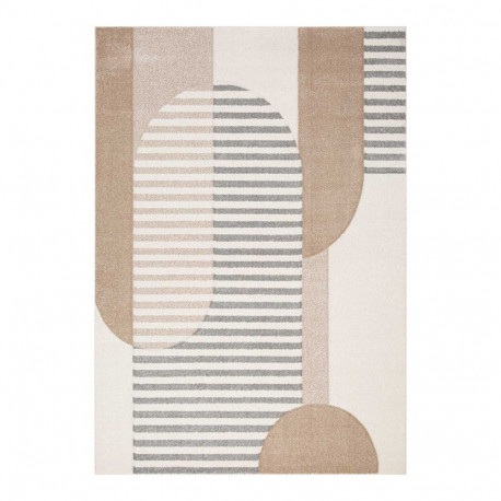 Carpet DIXIE CARVED-5, 100x150cm, grey/beige