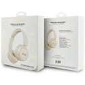 Wireless headphones Guess Metal Logo Script beige