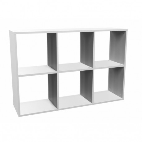 Topeshop MALAX 2X3 BIEL living room bookcase