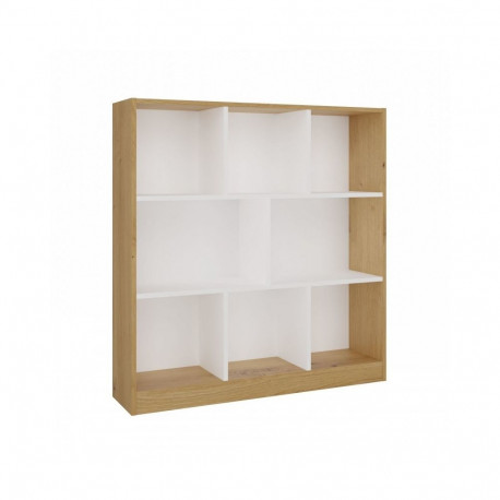 FIESTA 8P ARTISAN/WHITE BOOKCASE