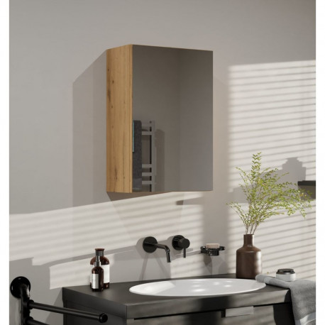 Topeshop POLA 1DL ARTISAN bathroom storage cabinet Oak