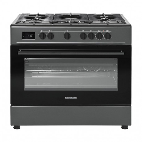 Ravanson KWGE-K90 Cheff Modern Black gas and electric cooker (black)