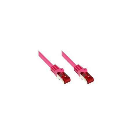 Alcasa RJ-45 - RJ-45 M/M 0.15m networking cable Magenta Cat6 S/FTP (S-STP)