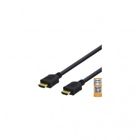 Deltaco HDMI-1020D HDMI cable 2 m HDMI Type A (Standard) Black