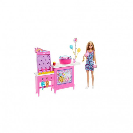 Barbie Mysteries: Beach Detectives Malibu Doll, Cotton Candy Game Playset &amp; Accessories