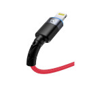 Tellur Data Cable USB to Lightning with LED Light 3A 1.2m Red